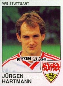 Cromo Jurgen Hartmann - German Football Bundesliga 1989-1990 - Panini