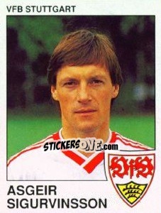 Sticker Asgeir Sigurvinsson - German Football Bundesliga 1989-1990 n. 298 - Panini