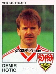 Sticker Demir Hotic - German Football Bundesliga 1989-1990 n. 302 - Panini