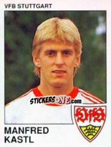 Sticker Manfred Kastl - German Football Bundesliga 1989-1990 n. 303 - Panini