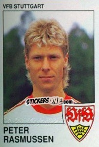 Cromo Peter Rasmussen - German Football Bundesliga 1989-1990 - Panini