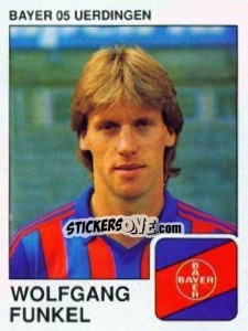 Sticker Wolfgang Funkel - German Football Bundesliga 1989-1990 - Panini