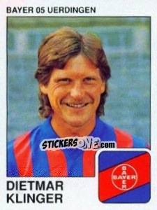 Cromo Dietmar Klinger - German Football Bundesliga 1989-1990 - Panini