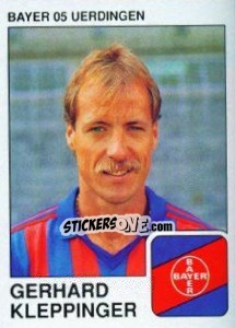 Sticker Gerhard Kleppinger - German Football Bundesliga 1989-1990 - Panini