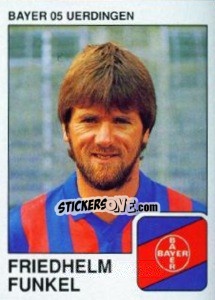 Sticker Friedhelm Funkel - German Football Bundesliga 1989-1990 - Panini