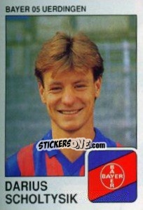 Sticker Darius Scholtysik - German Football Bundesliga 1989-1990 - Panini
