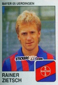 Cromo Rainer Zietsch - German Football Bundesliga 1989-1990 - Panini