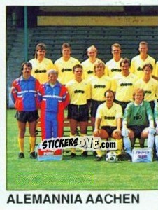 Sticker Team (Alemannia Aachen) - German Football Bundesliga 1989-1990 - Panini