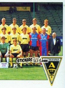 Figurina Team (Alemannia Aachen) - German Football Bundesliga 1989-1990 - Panini