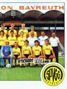 Sticker Team (SpVgg Bayreuth) - German Football Bundesliga 1989-1990 - Panini