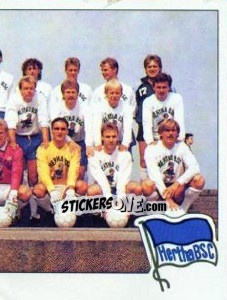 Sticker Team (Hertha BSC Berlin) - German Football Bundesliga 1989-1990 n. 390 - Panini
