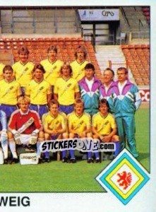 Cromo Team (Eintracht Braunschweig) - German Football Bundesliga 1989-1990 - Panini