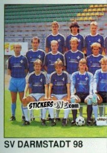 Figurina Team (Darmstadt 98) - German Football Bundesliga 1989-1990 - Panini