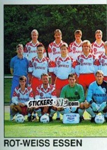Sticker Team (Rot-Weiss Essen) - German Football Bundesliga 1989-1990 - Panini