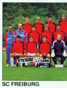 Sticker Team (SC Freiburg) - German Football Bundesliga 1989-1990 - Panini