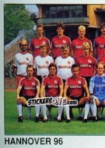 Sticker Team (Hannover 96) - German Football Bundesliga 1989-1990 - Panini