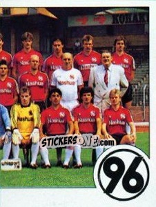 Sticker Team (Hannover 96) - German Football Bundesliga 1989-1990 - Panini