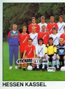 Sticker Team (Hessen Kassel) - German Football Bundesliga 1989-1990 - Panini