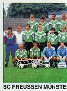 Sticker Team (SC Preussen Munster) - German Football Bundesliga 1989-1990 - Panini