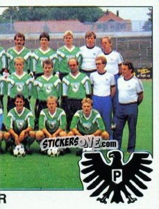 Figurina Team (SC Preussen Munster) - German Football Bundesliga 1989-1990 - Panini