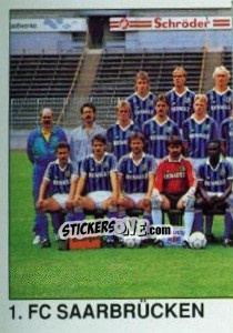 Sticker Team (1.FC Saarbrucken) - German Football Bundesliga 1989-1990 - Panini