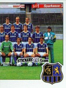 Cromo Team (1.FC Saarbrucken) - German Football Bundesliga 1989-1990 - Panini