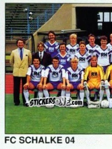 Sticker Team (FC Schalke 04) - German Football Bundesliga 1989-1990 - Panini