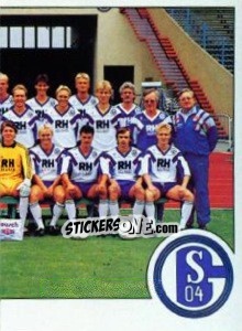 Figurina Team (FC Schalke 04) - German Football Bundesliga 1989-1990 - Panini