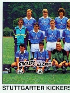 Sticker Team (Stuttgarter Kickers) - German Football Bundesliga 1989-1990 - Panini