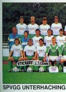 Sticker Team (SpVgg Unterhaching) - German Football Bundesliga 1989-1990 - Panini