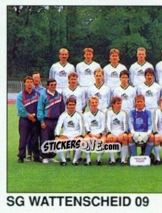 Figurina Team (SG Wattenscheid 09) - German Football Bundesliga 1989-1990 - Panini