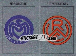 Figurina Wappen (MSV Duisburg/Rot-Weiss Essen)