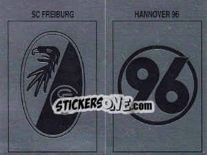 Sticker Wappen (SC Freiburg/Hannover 96) - German Football Bundesliga 1989-1990 - Panini