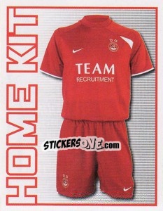 Cromo Aberdeen Home Kit - Scottish Premier League 2008-2009 - Panini