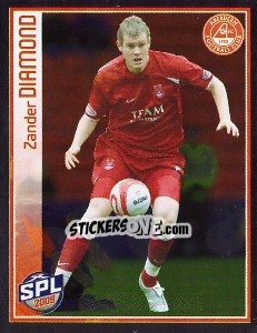 Sticker Zander Diamond - Scottish Premier League 2008-2009 n. 19 - Panini