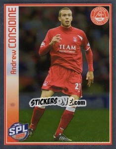 Sticker Andrew Considine - Scottish Premier League 2008-2009 n. 39 - Panini