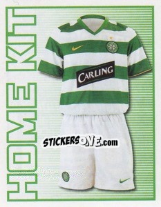 Sticker Celtic Home Kit - Scottish Premier League 2008-2009 - Panini