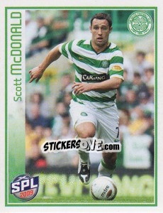 Sticker Scott McDonald - Scottish Premier League 2008-2009 n. 60 - Panini