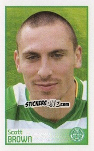 Sticker Scott Brown - Scottish Premier League 2008-2009 n. 61 - Panini