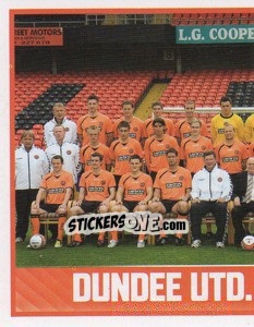 Sticker Dundee United Squad - Part 1 - Scottish Premier League 2008-2009 - Panini