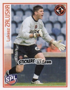 Cromo Lukasz Zaluska - Scottish Premier League 2008-2009 - Panini