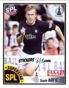 Sticker Scott Arfield - Scottish Premier League 2008-2009 - Panini