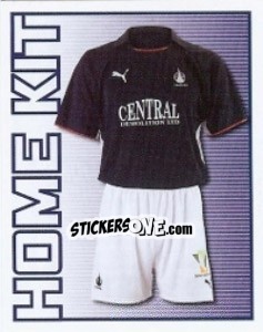 Cromo Falkirk Home Kit - Scottish Premier League 2008-2009 - Panini