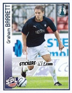 Sticker Graham Barrett - Scottish Premier League 2008-2009 n. 150 - Panini