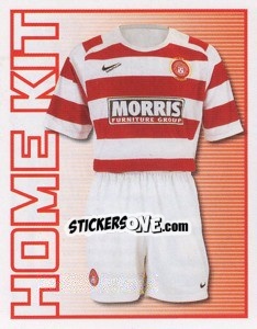 Sticker Hamilton Academical Home Kit - Scottish Premier League 2008-2009 n. 174 - Panini