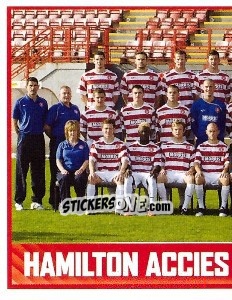 Cromo Hamilton Academical Squad - Part 1 - Scottish Premier League 2008-2009 - Panini