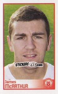 Sticker James McArthur - Scottish Premier League 2008-2009 - Panini
