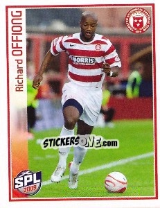 Cromo Ruchard Offiong - Scottish Premier League 2008-2009 - Panini