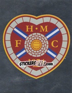 Sticker Heart of Midtothian Club Badge - Scottish Premier League 2008-2009 - Panini