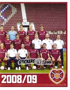 Figurina Heart of Midtothian Squad - Part 2 - Scottish Premier League 2008-2009 - Panini